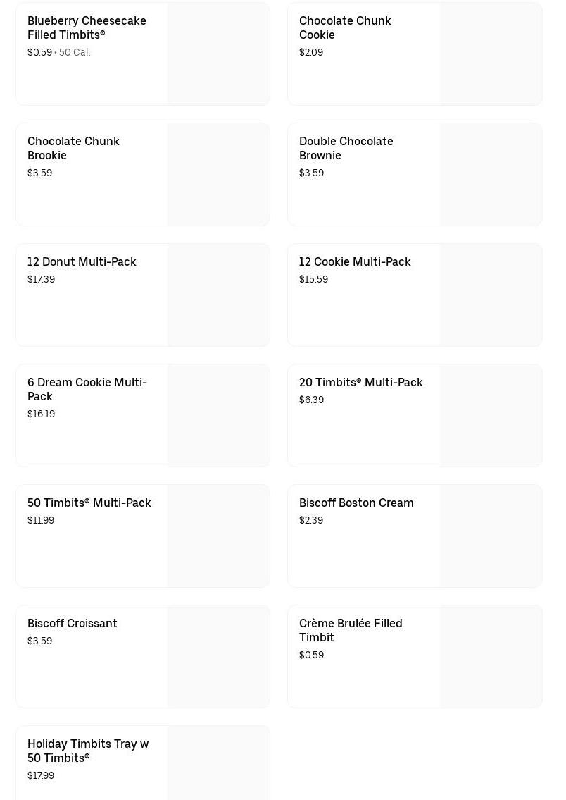 International Pastries Menu