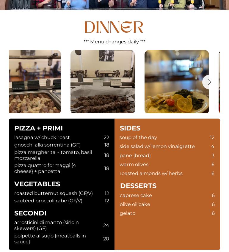 Cafe Lumina Menu