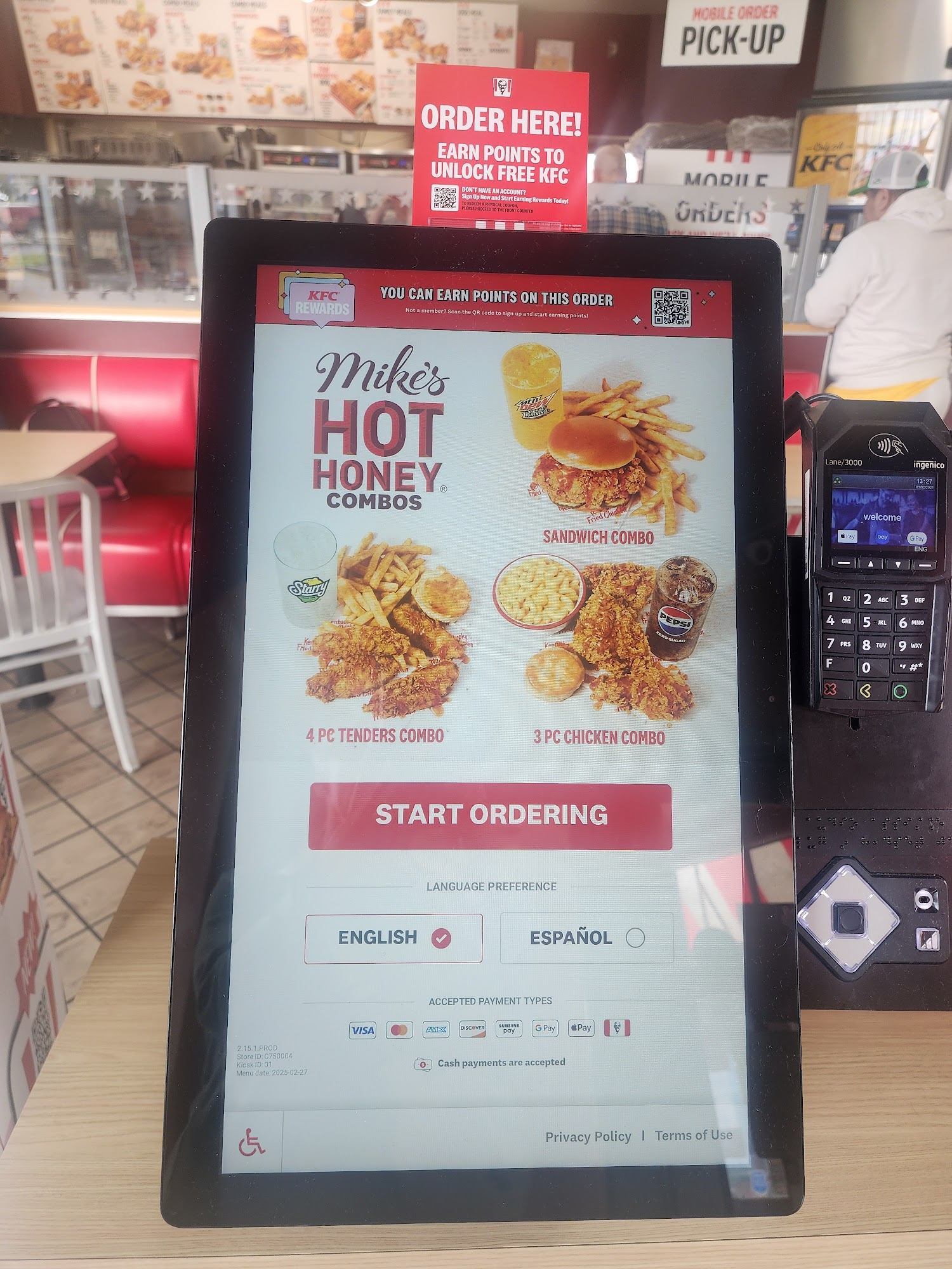 KFC Menu