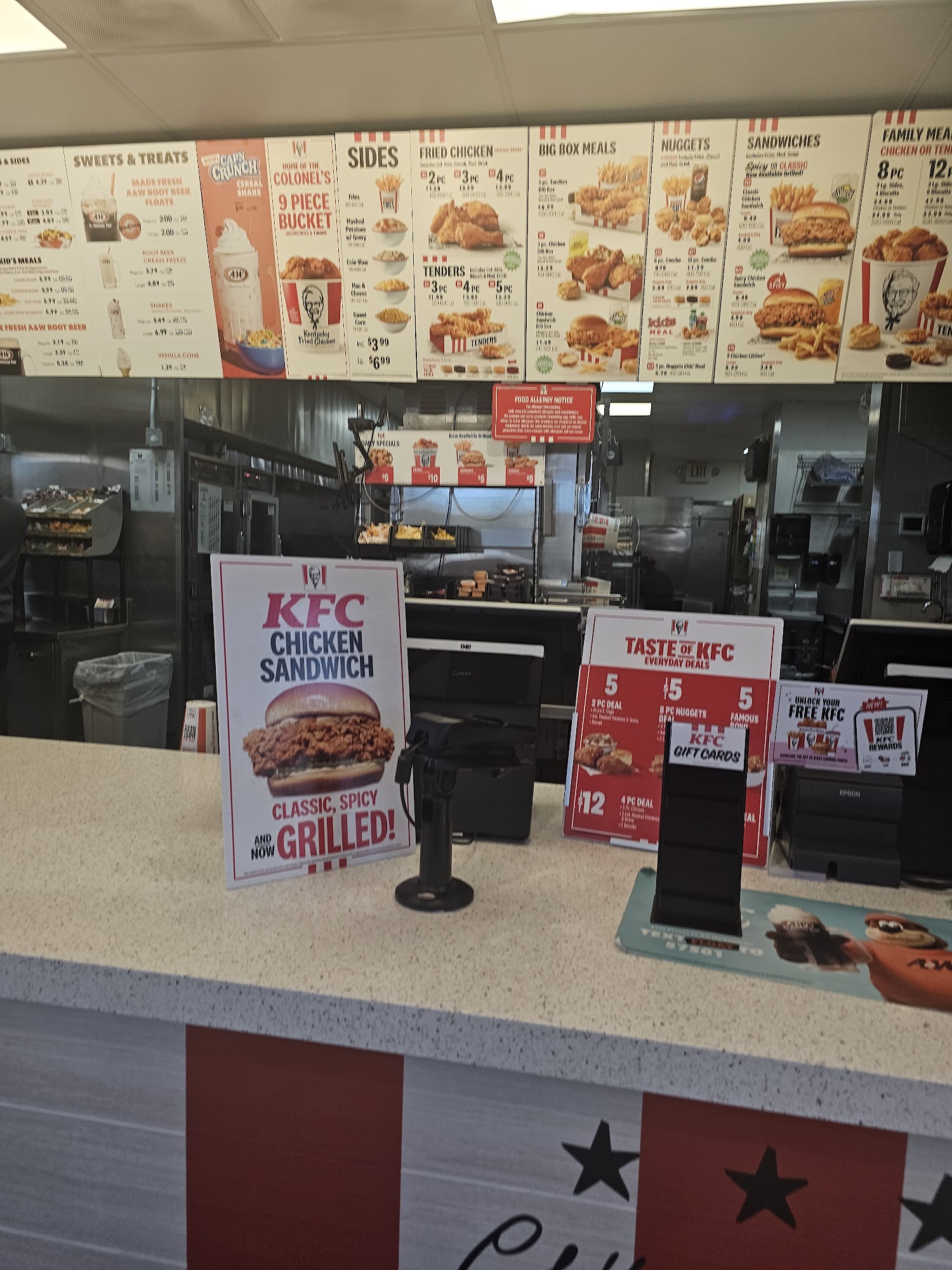 A&W Restaurant Menu