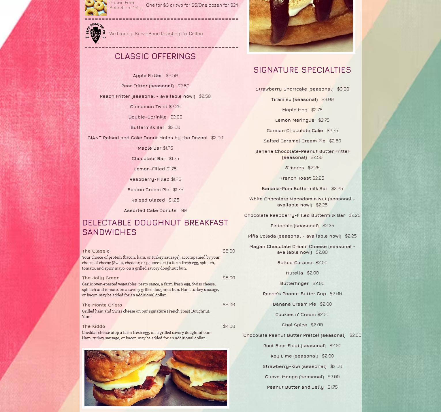 The Dough Nut | Midtown Menu