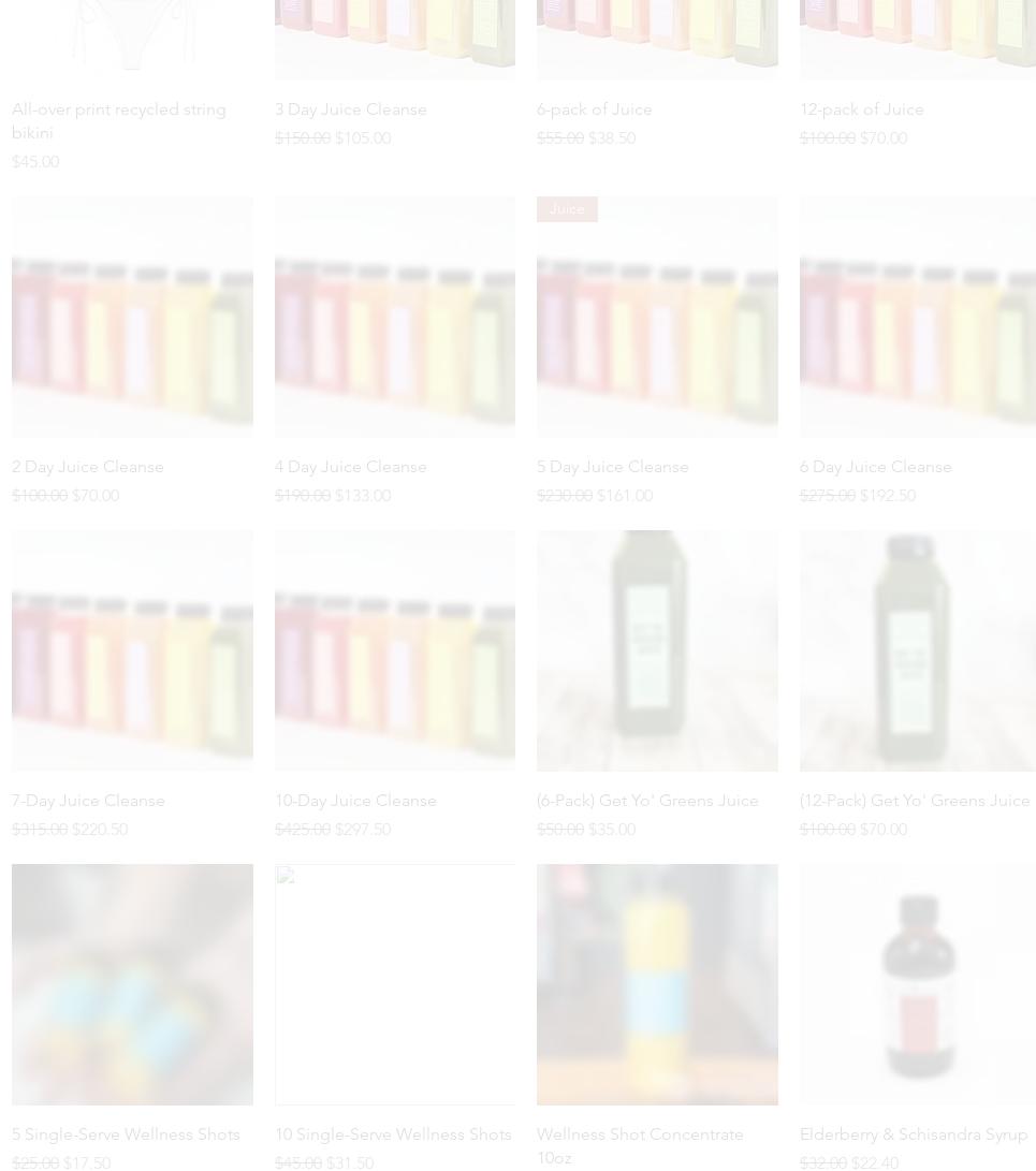 Royal Juice Company Menu