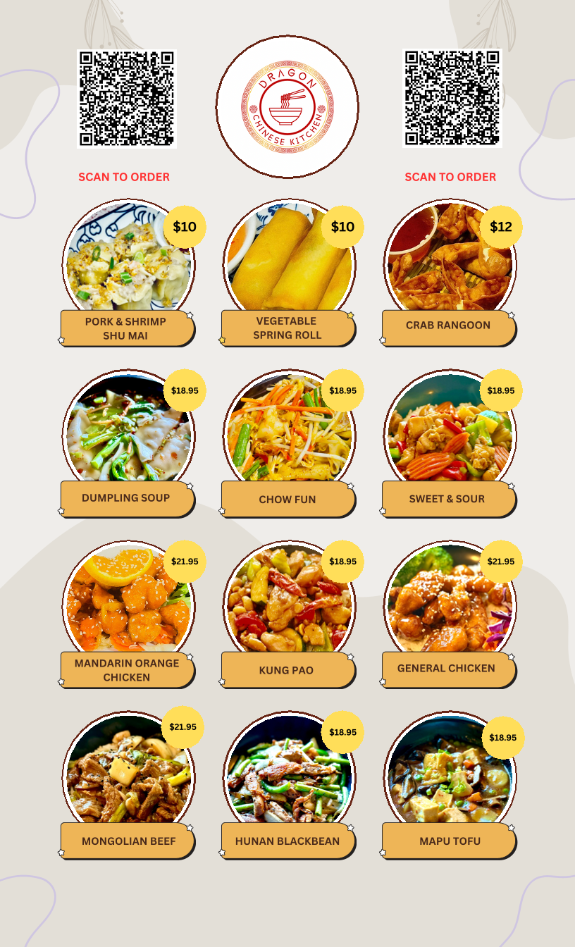 Dragon Chinese Kitchen Menu