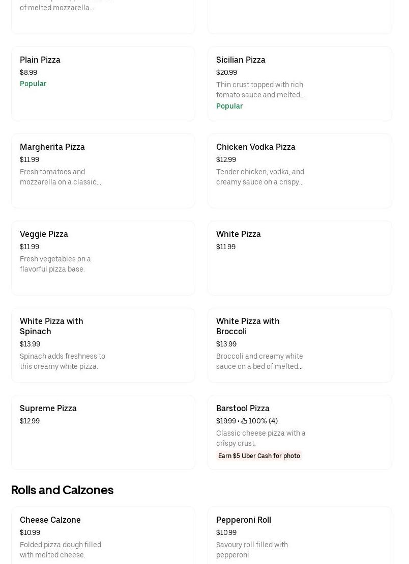 Pizza Nut Menu