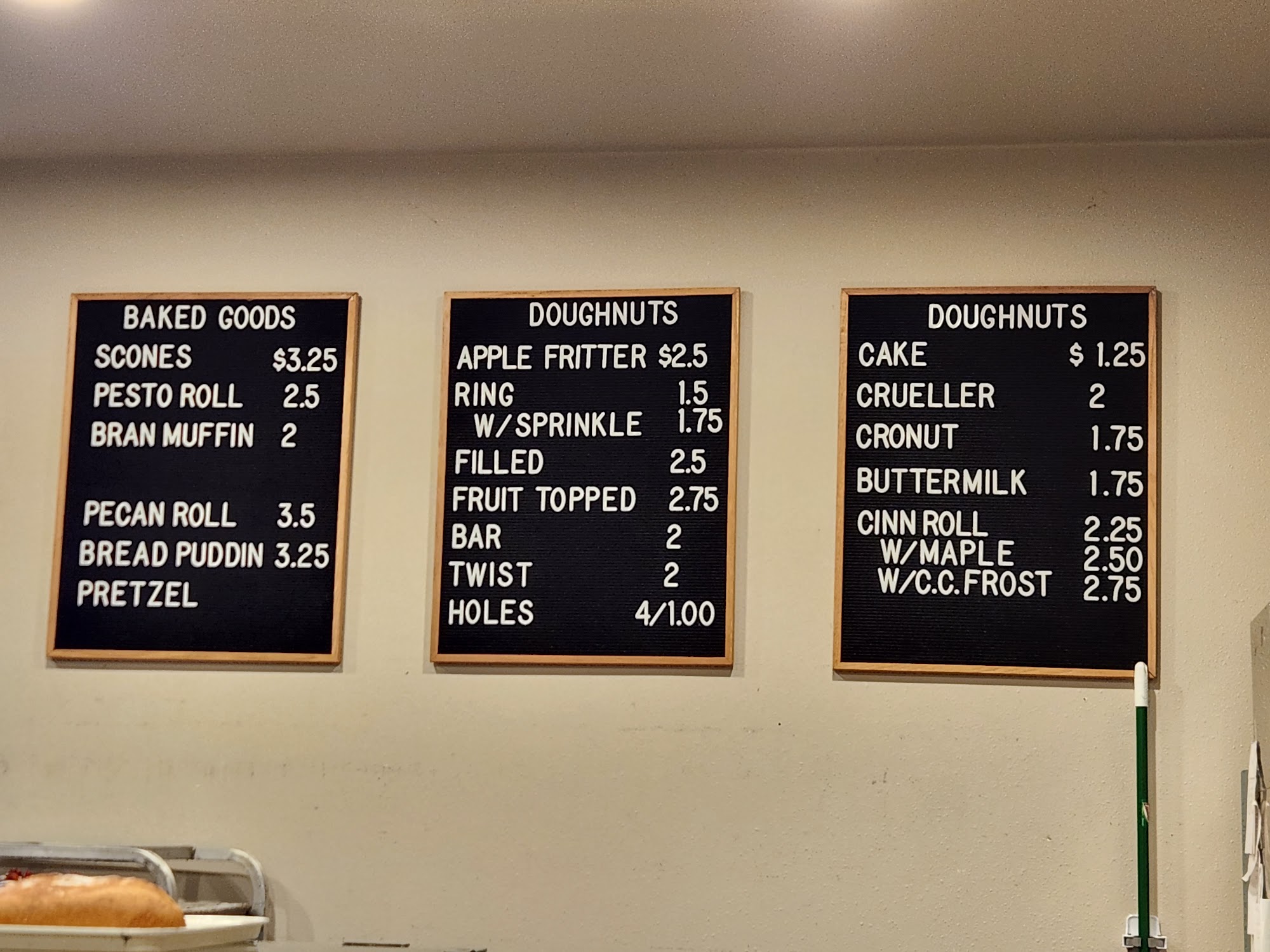 Honeybee Bakery Menu