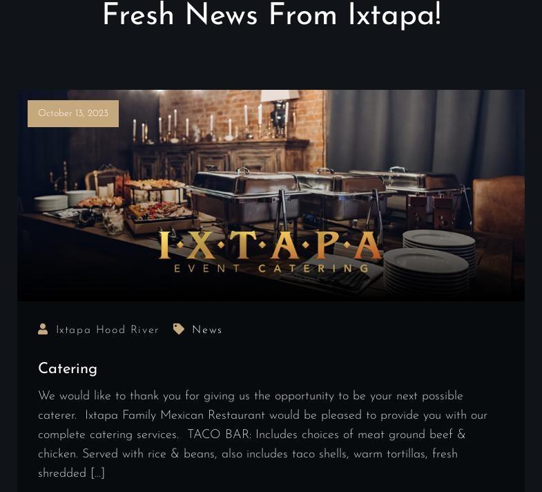 Ixtapa Mexican Restaurant Menu