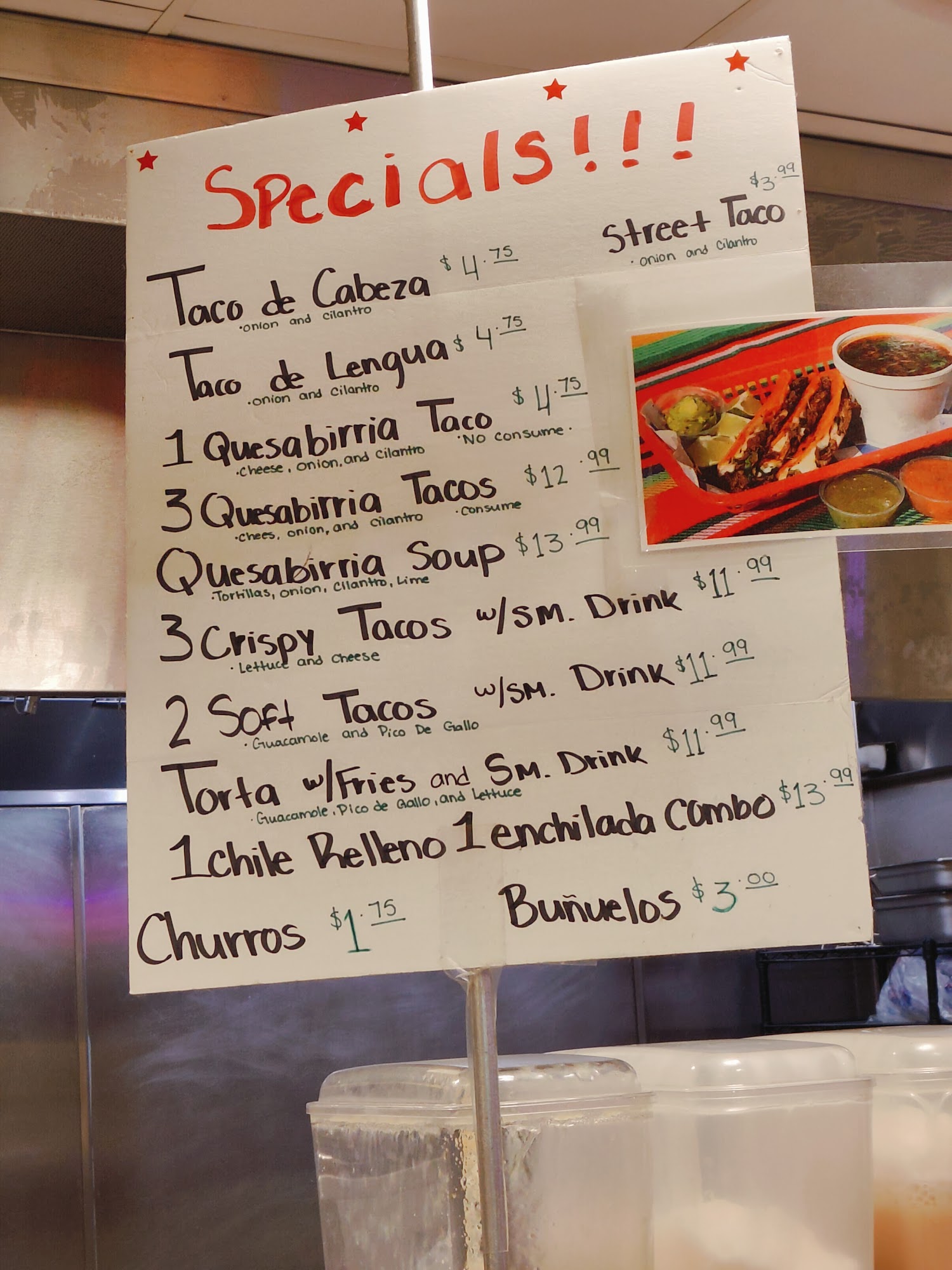 Eduardo's Taco Shop | Cave Junction Menu