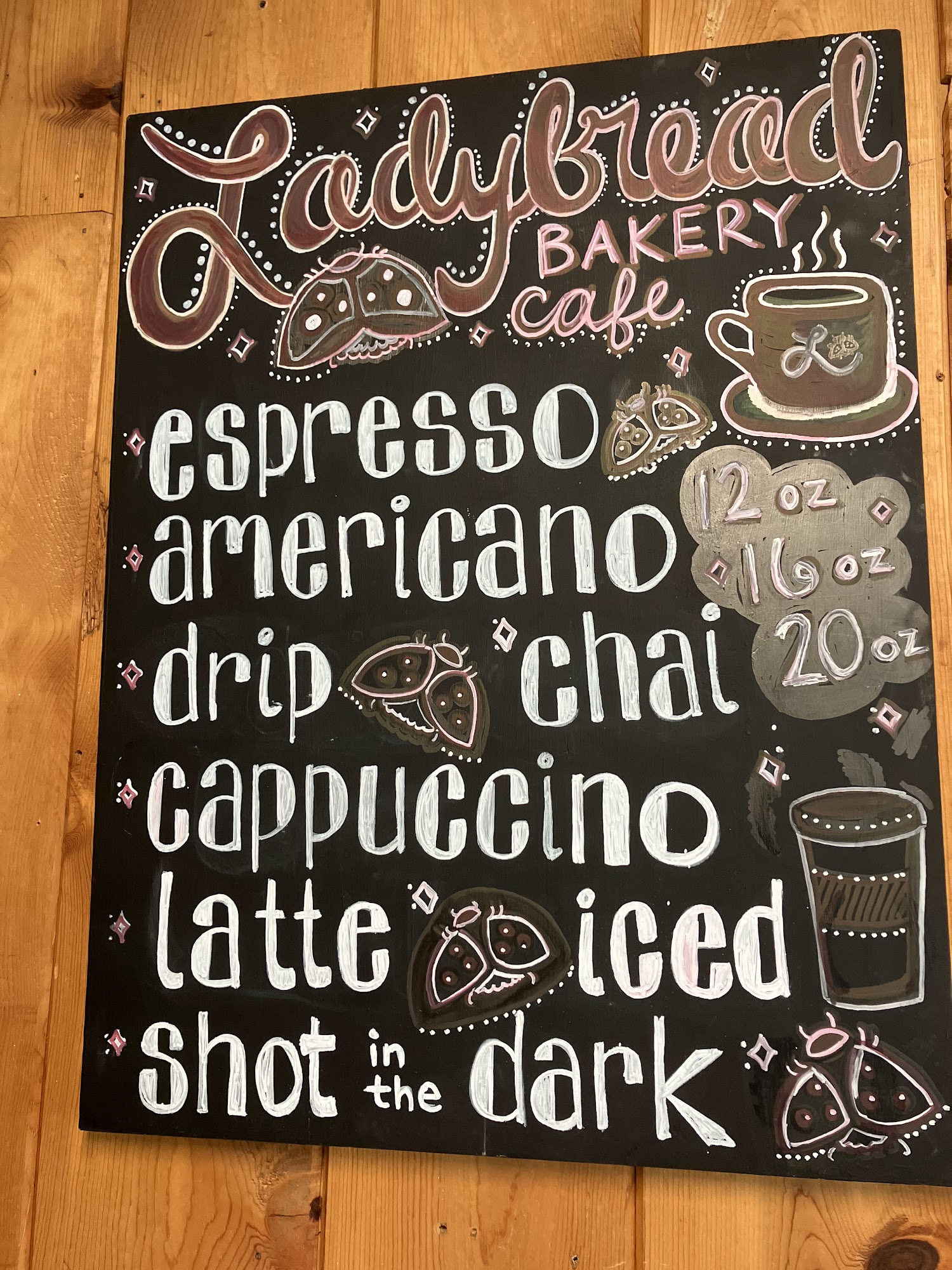 LadyBread Bakery Menu