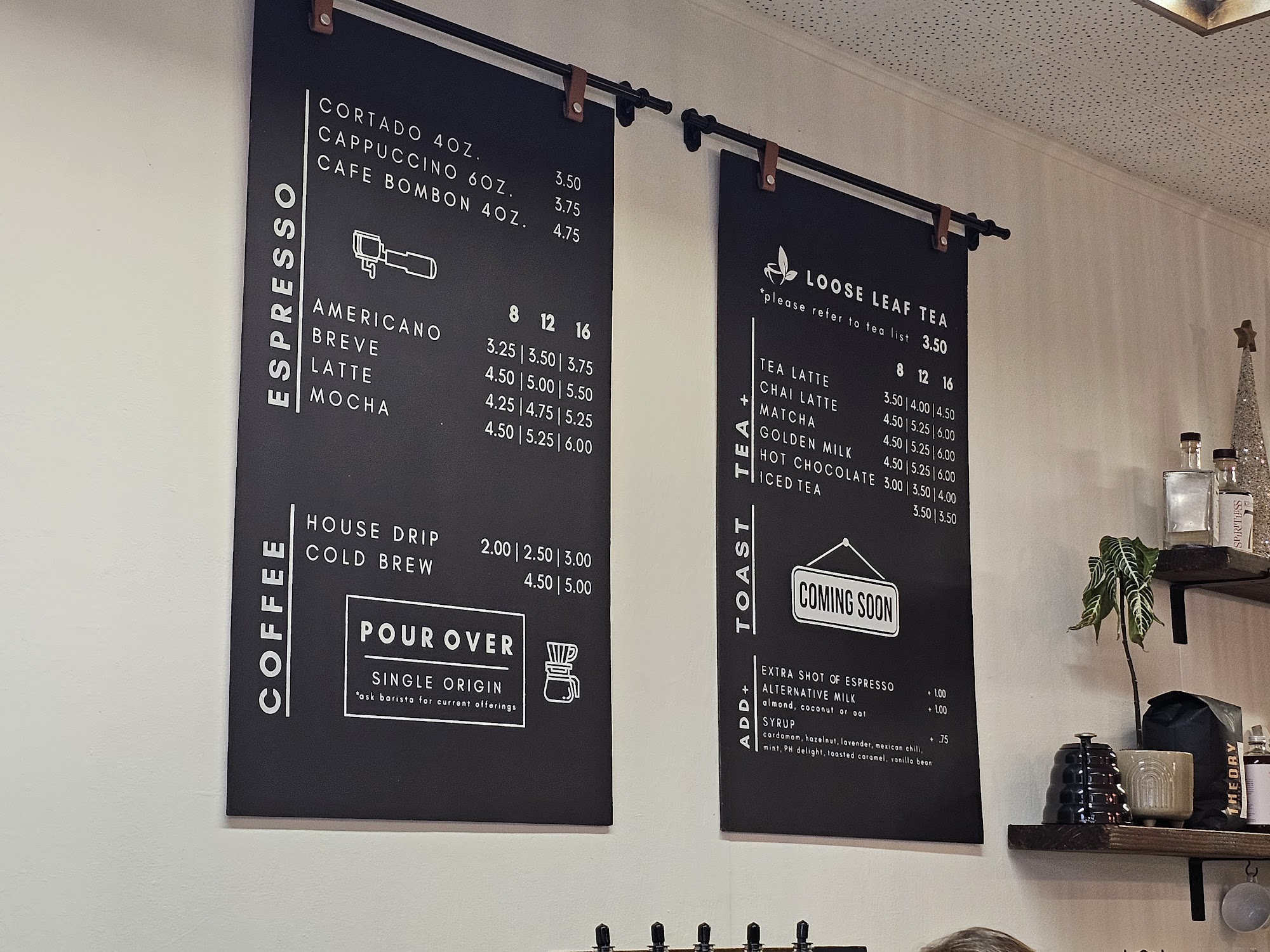 POUR 818 | tea + coffeehouse Menu