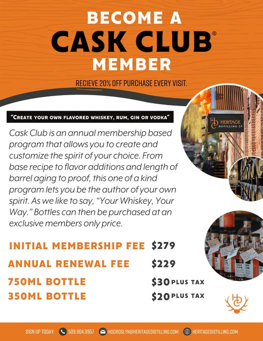 Heritage Distilling Company Menu