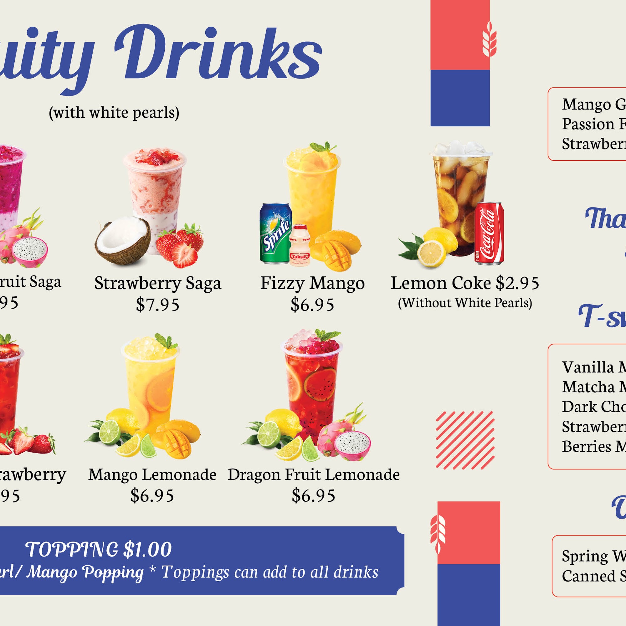 T-Swirl Crepe Menu