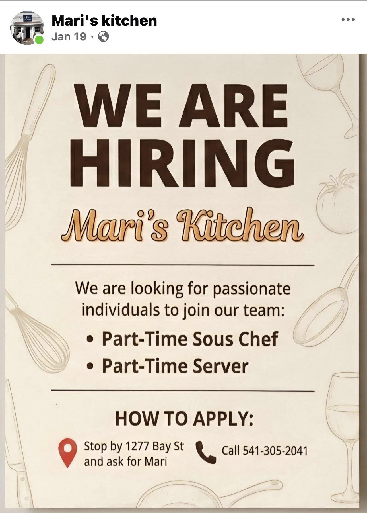 Mari's Kitchen Florence