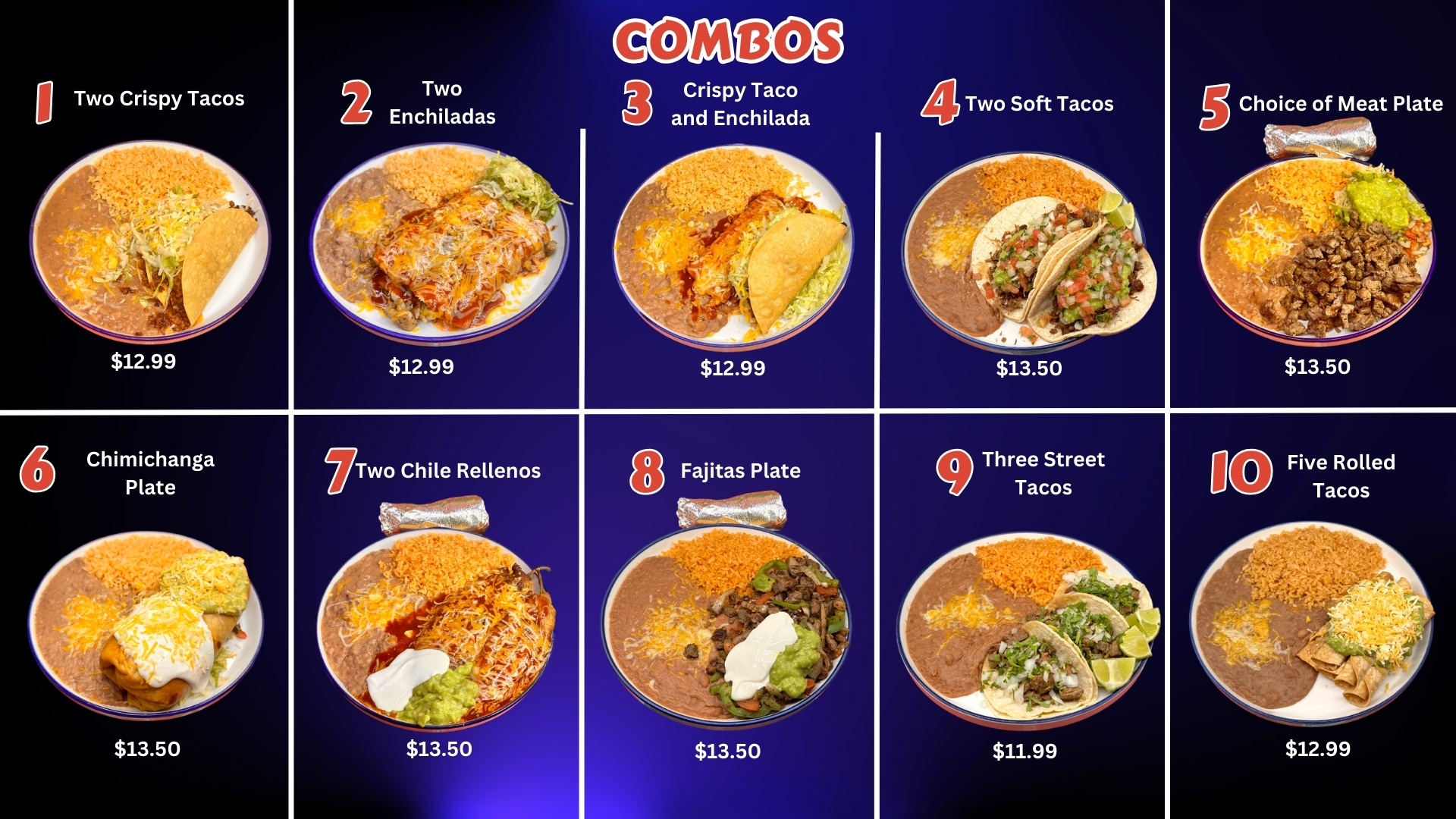 Ediberto's Taco Shop Menu