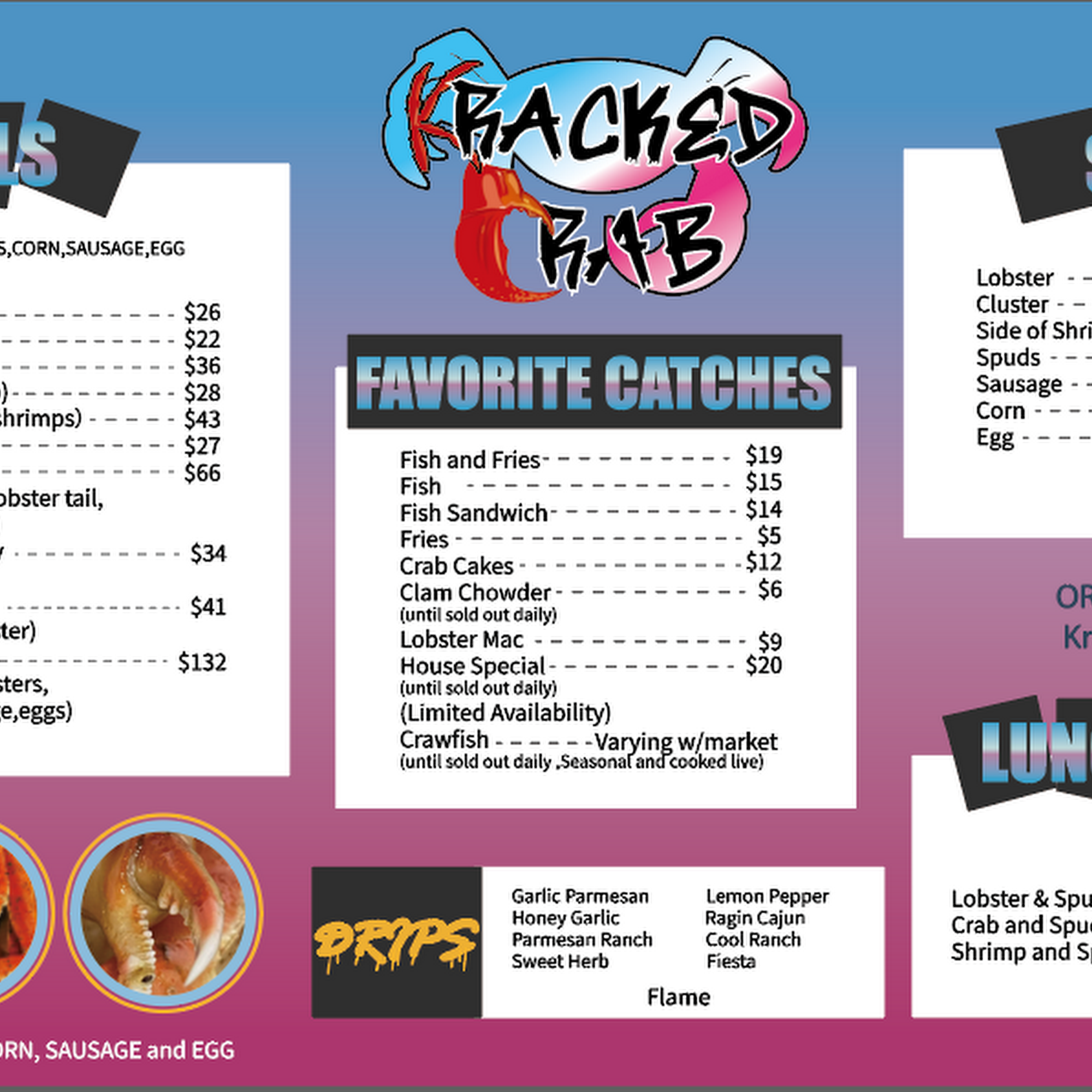 Sunnysides (The Last Sip) Menu