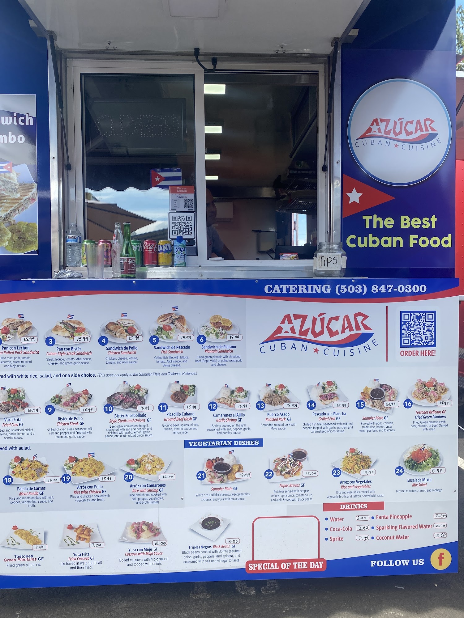 Azucar Cuban Cuisine Menu