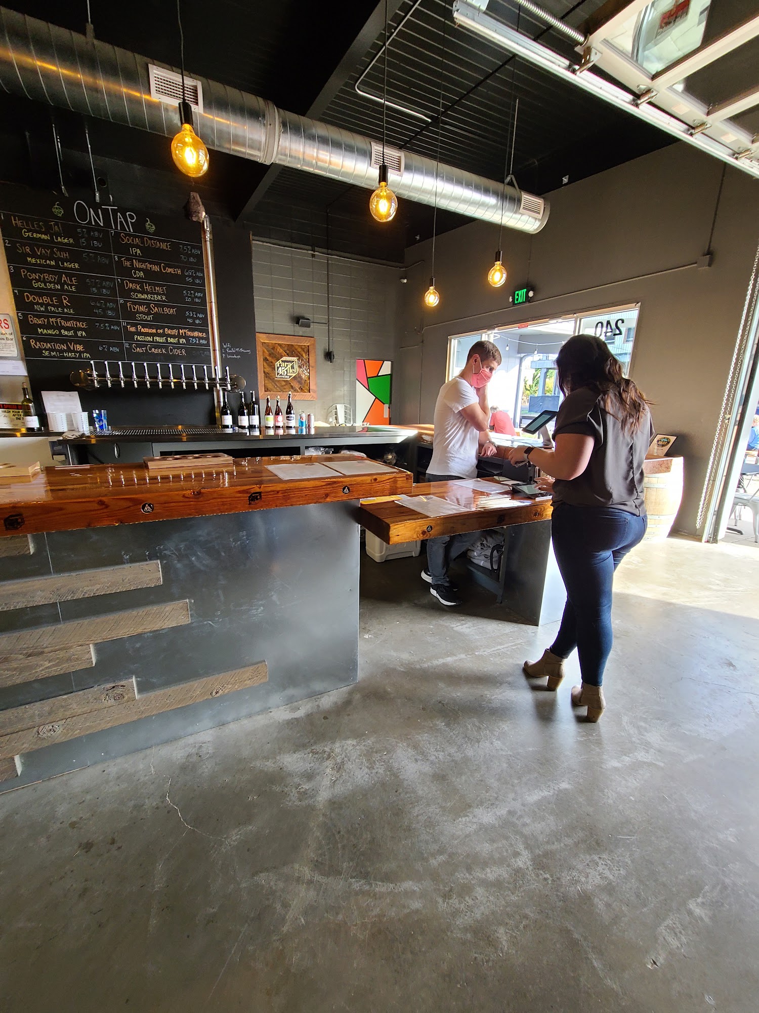 Parallel 45 Brewing Menu