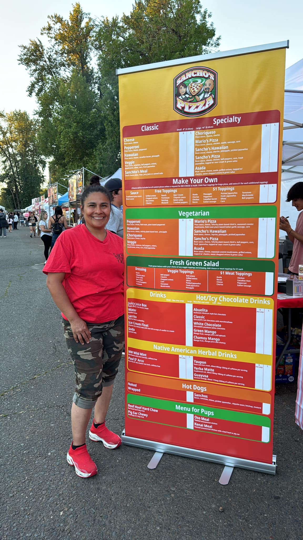 Sancho’s Pizza Menu