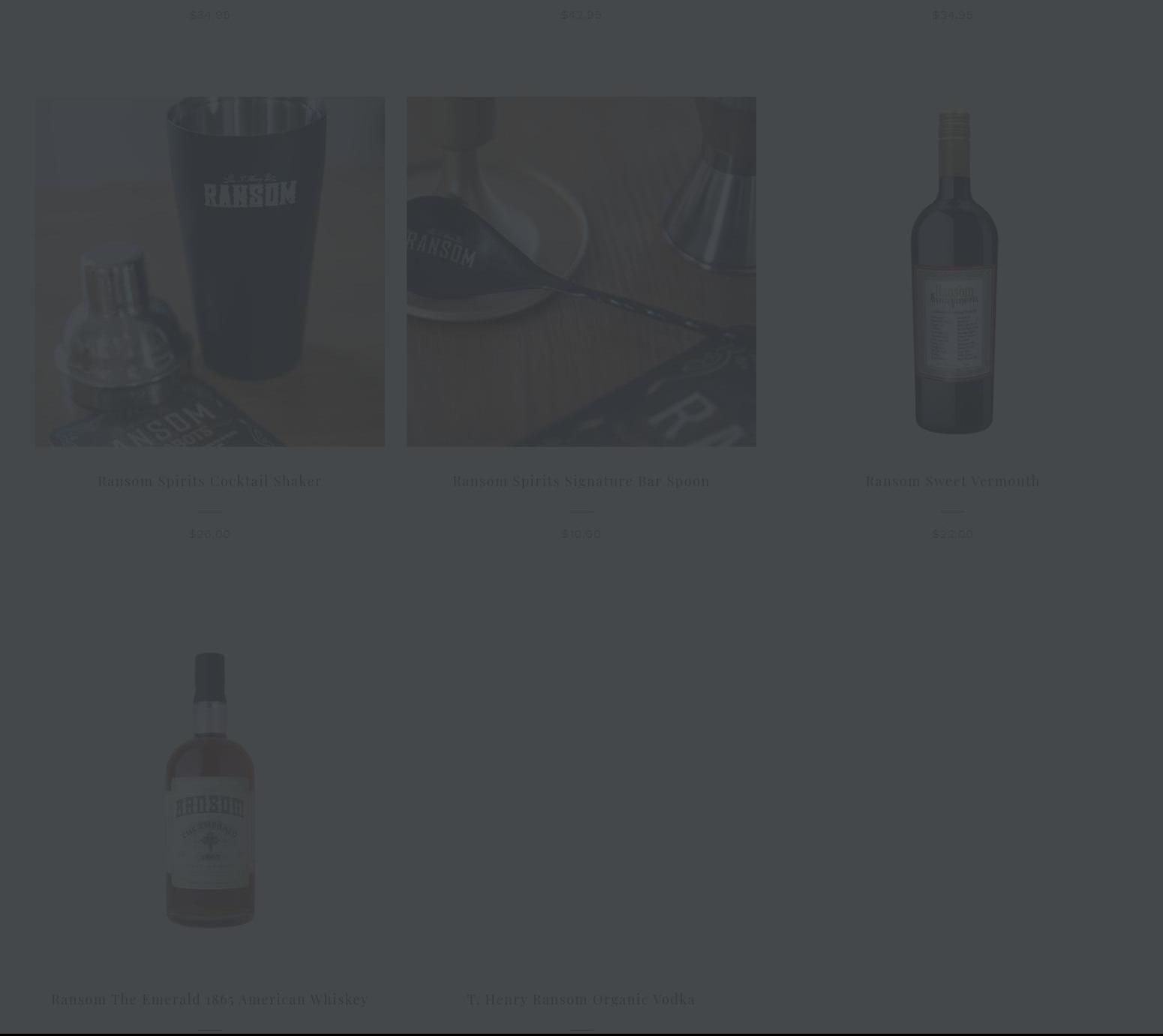 Ransom Wine Co. & Distillery Tasting Room Menu