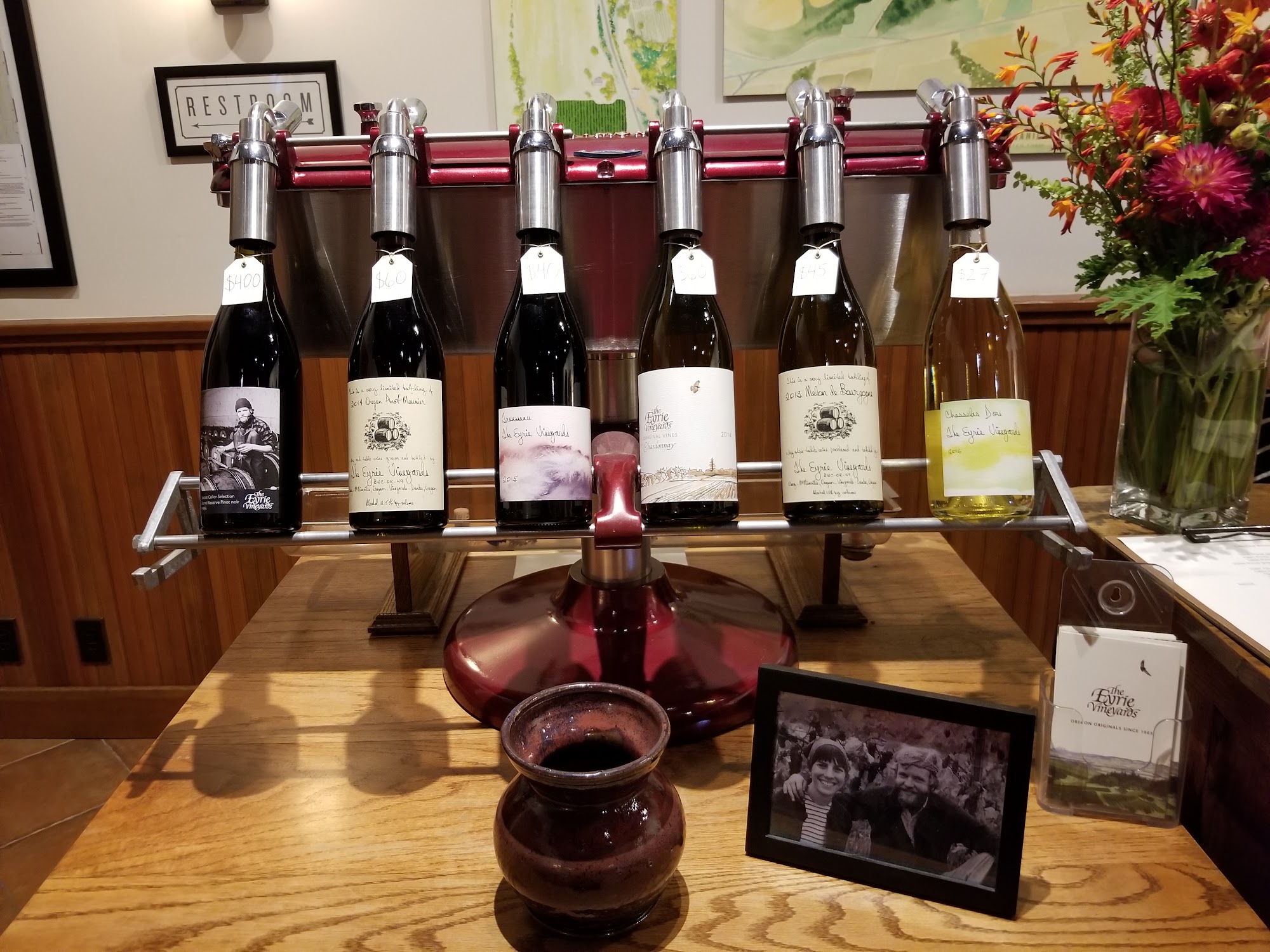 The Eyrie Vineyards Menu