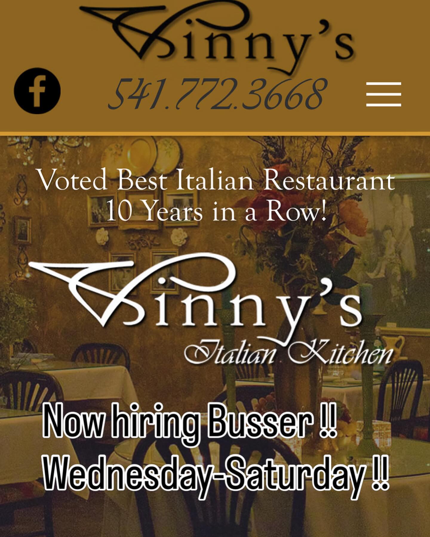 Vinny's Italian Kitchen Medford