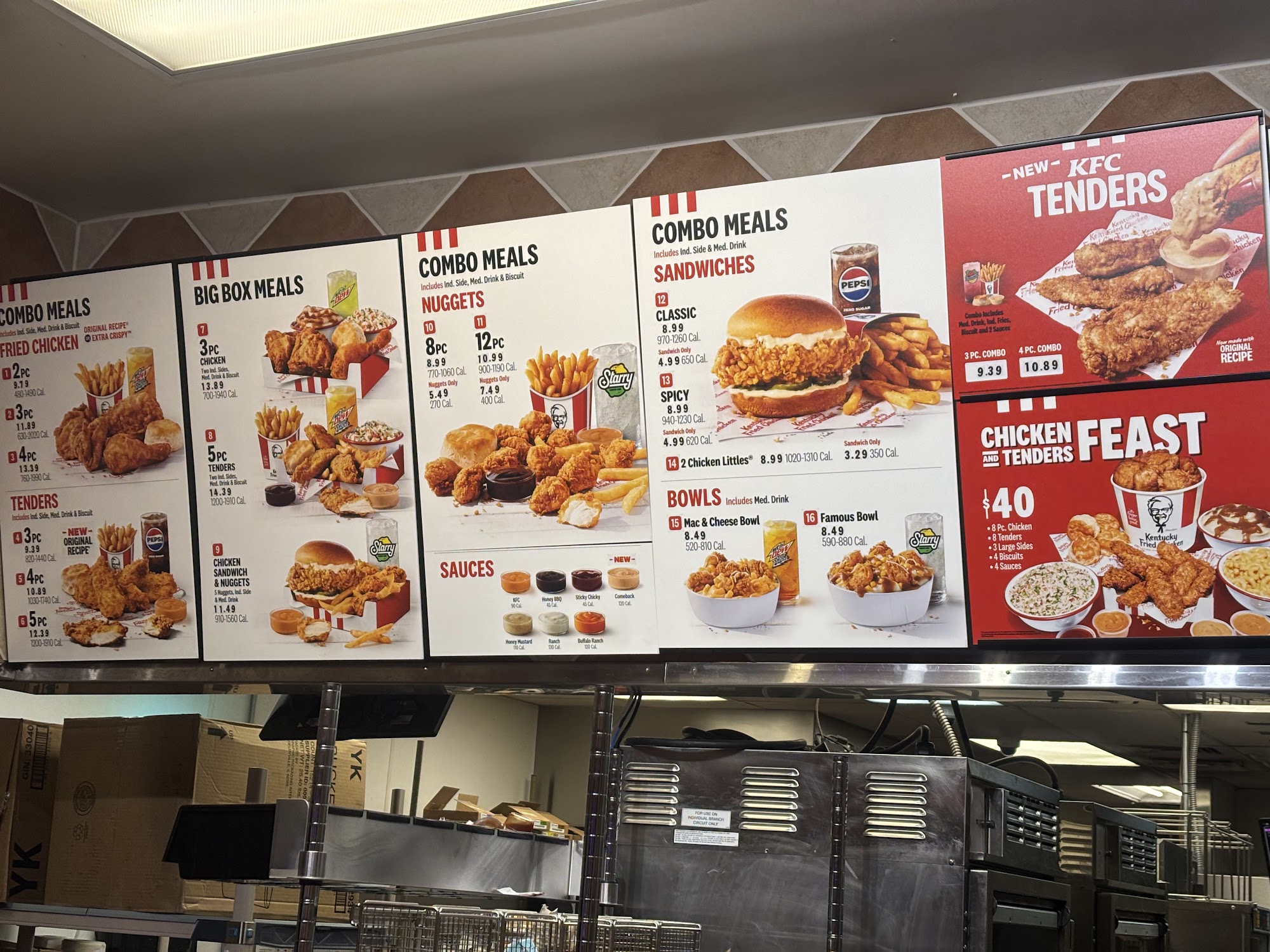 KFC Menu