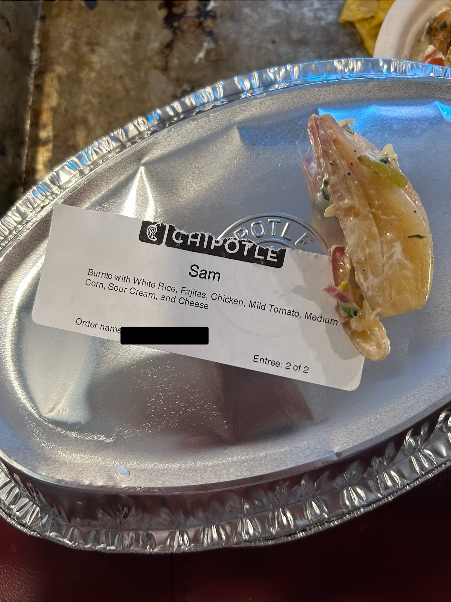 Chipotle Mexican Grill Menu