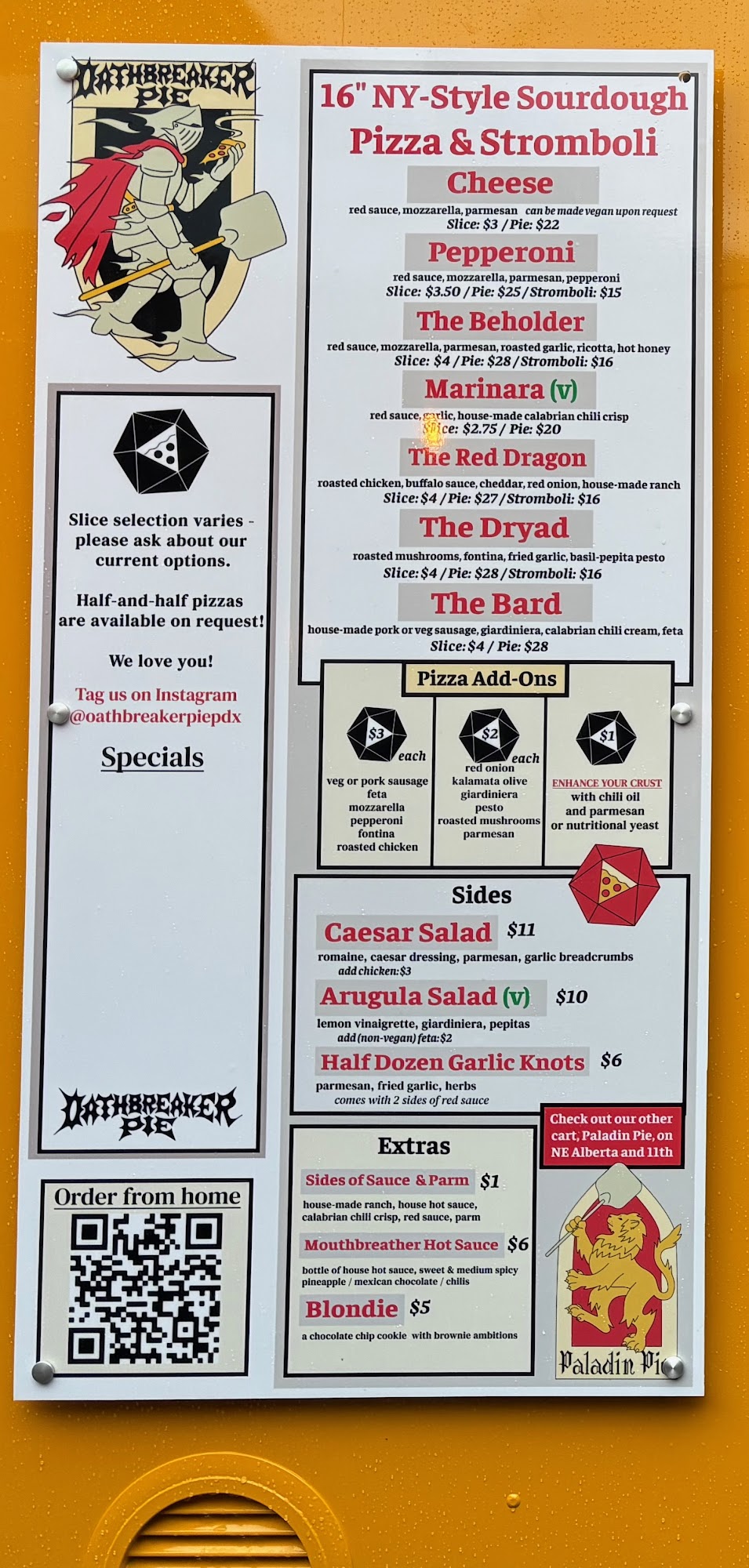 Oathbreaker Pie Menu