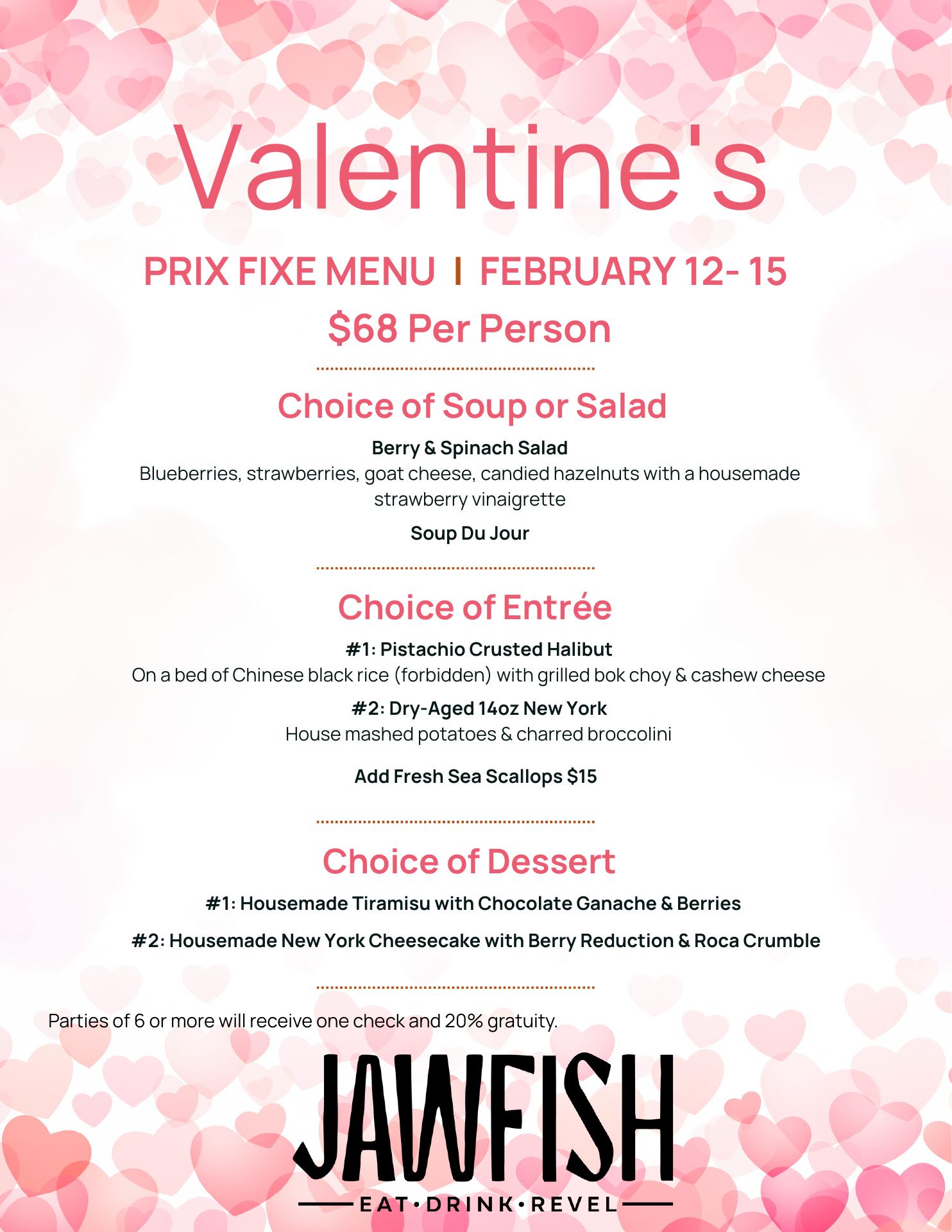 JawFish Restaurant Menu