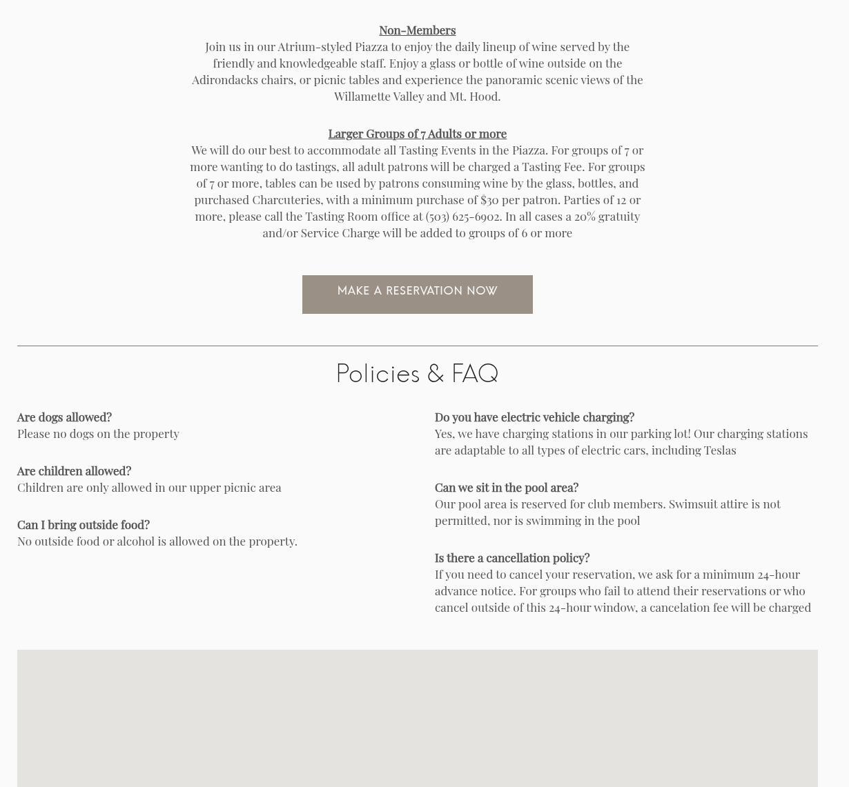 Blakeslee Vineyard Estate Menu