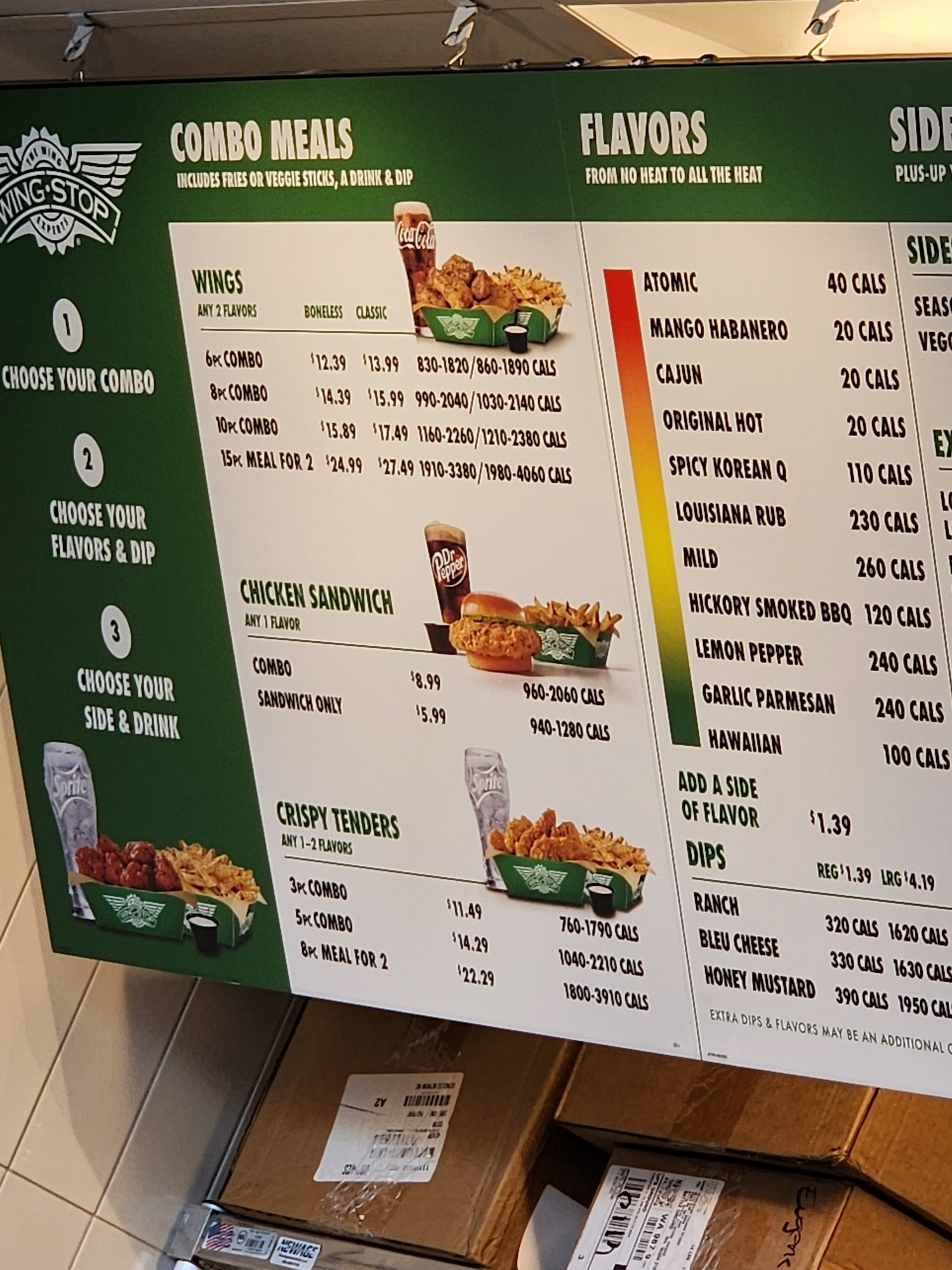 Wingstop Menu