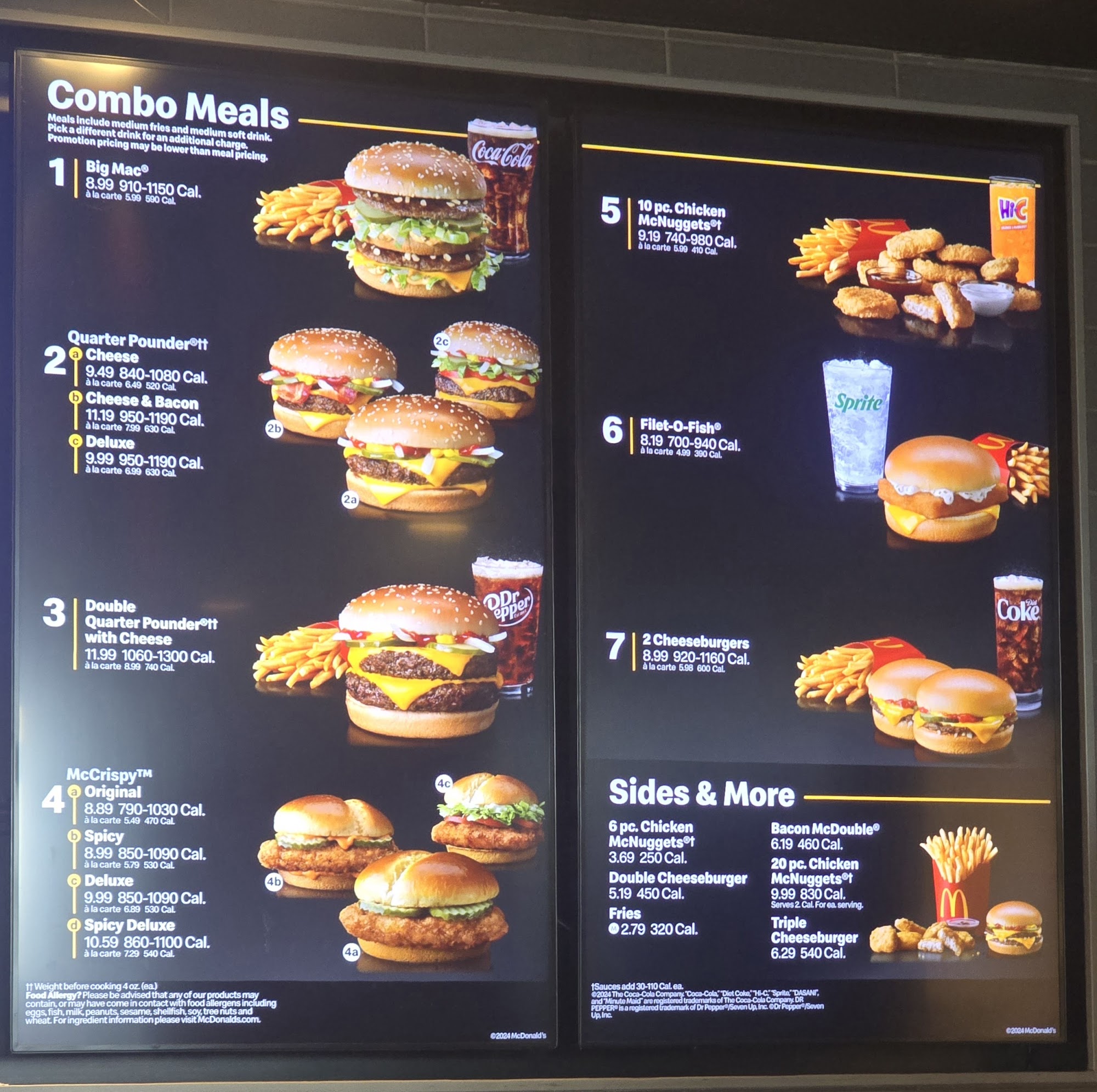 McDonald's Menu