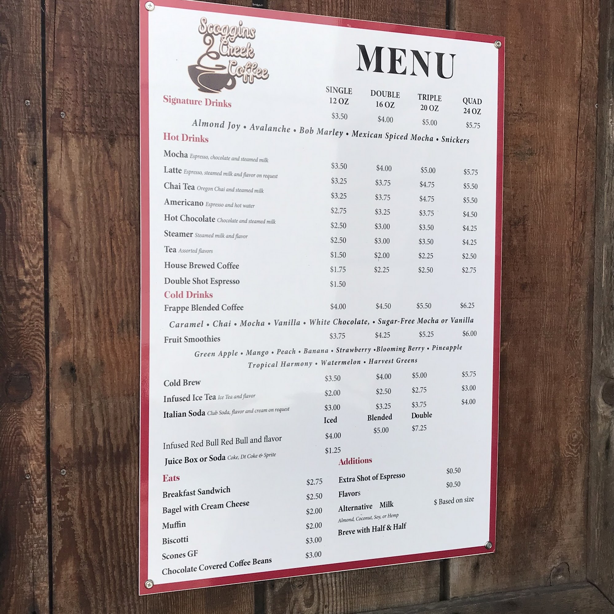 Scoggins Creek Coffee Yamhill