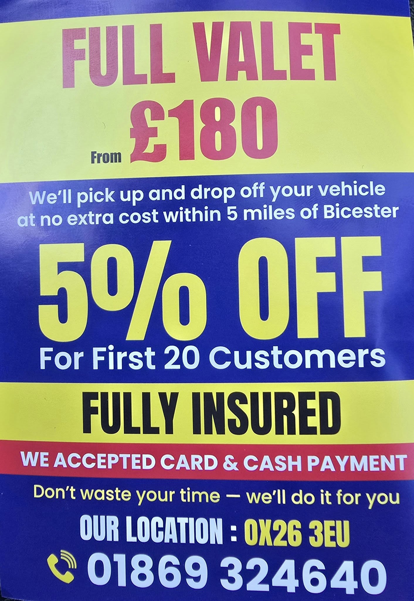 T & D Bicester Hand Car Wash