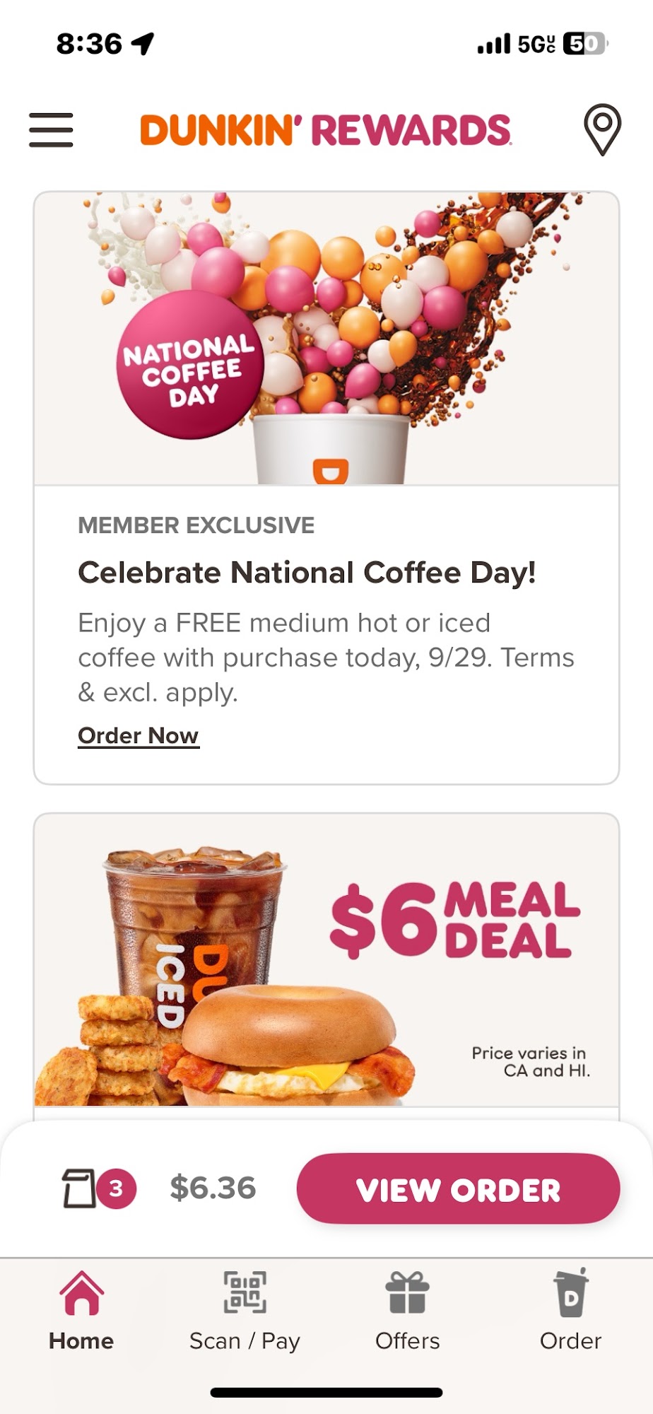Dunkin' Menu