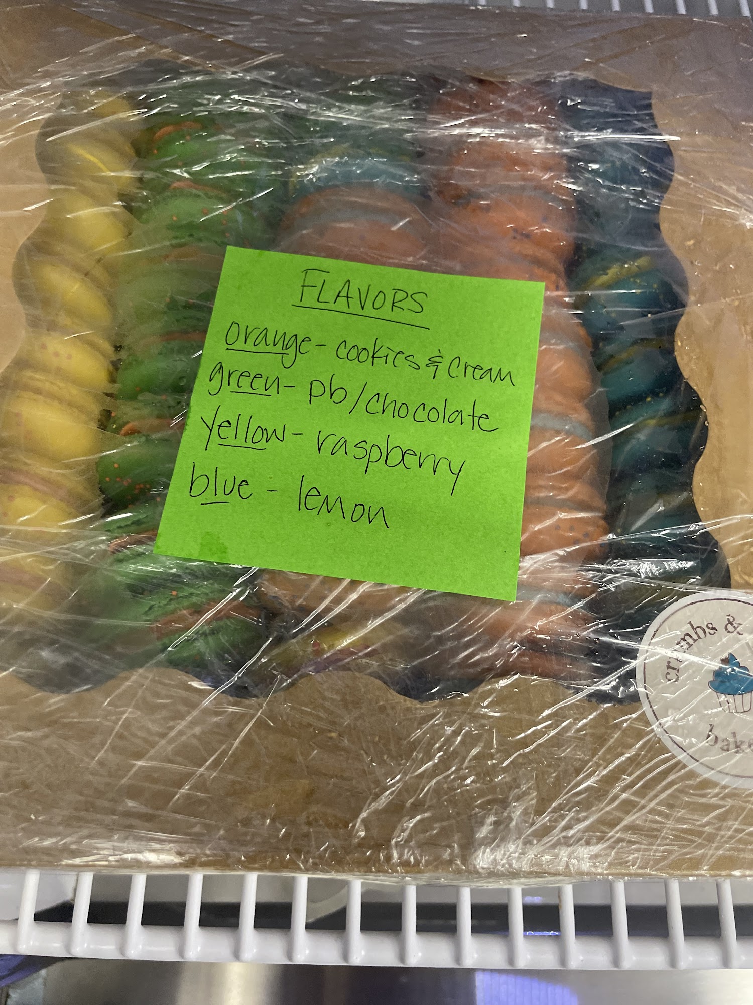 Crumbs & Cones Bakery Menu