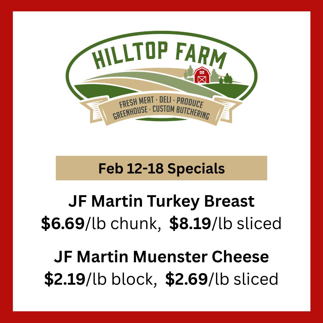 Hilltop Farm Menu