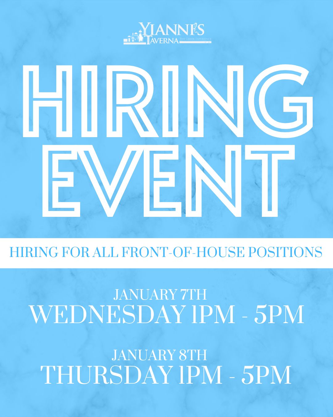 Yianni's Taverna Bethlehem