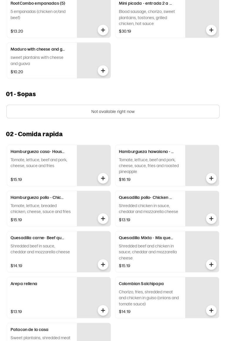 Mis raices restaurant & Bakery Bethehem Menu