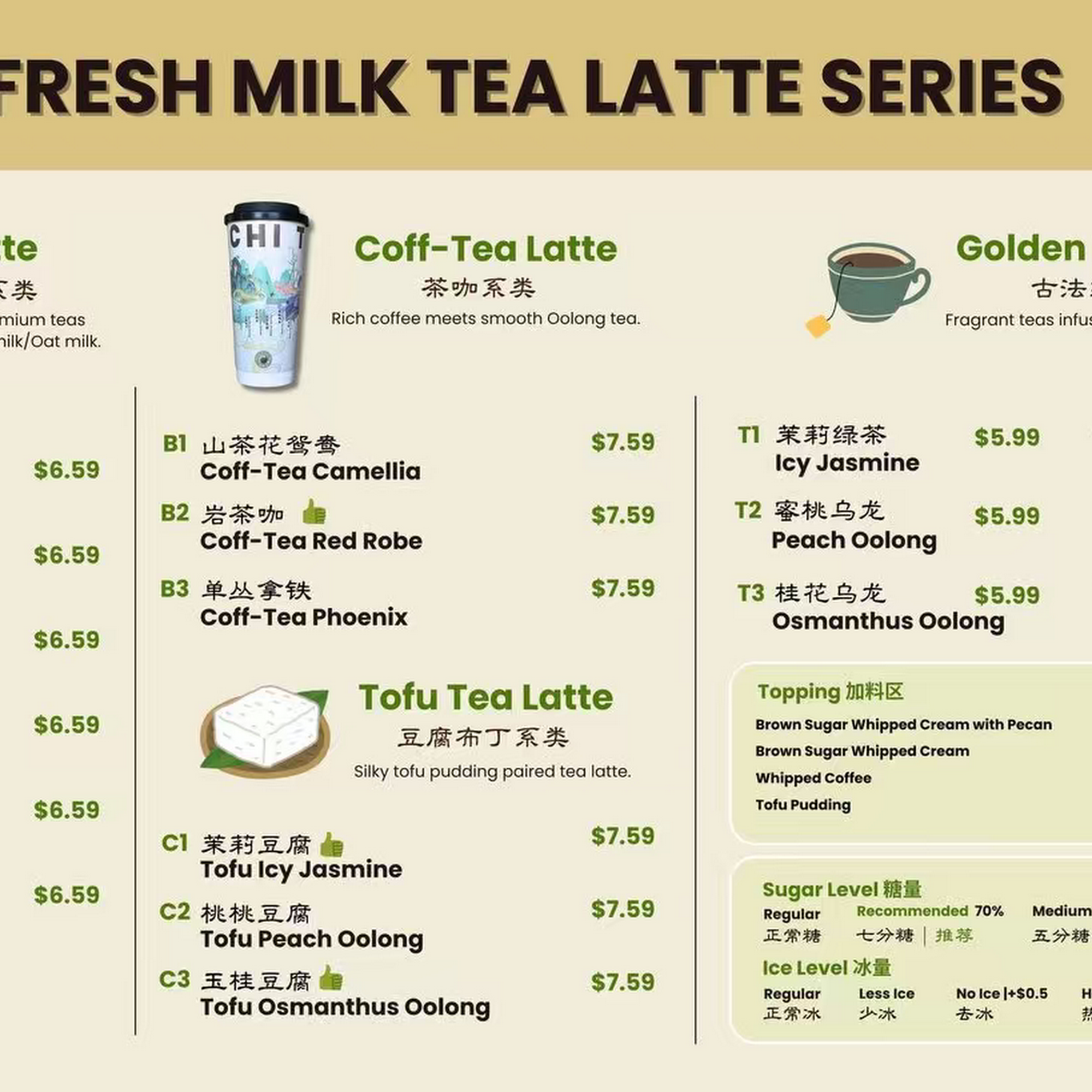 Taichi Bubble Tea, Ramen and Poke Bowl - Bethlehem Bethlehem