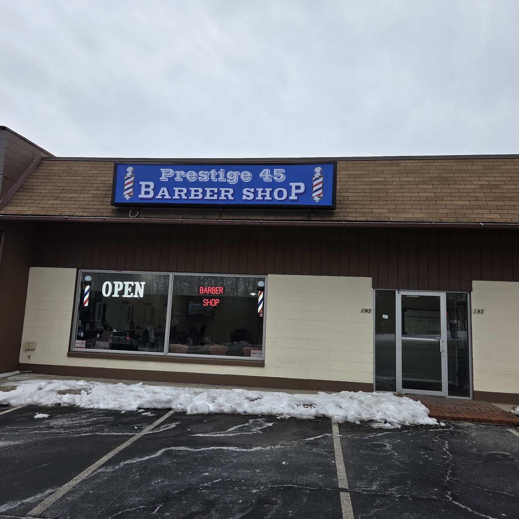 Prestige 45 Barber Shop 193 Nazareth Pike, Bethlehem Pennsylvania 18020