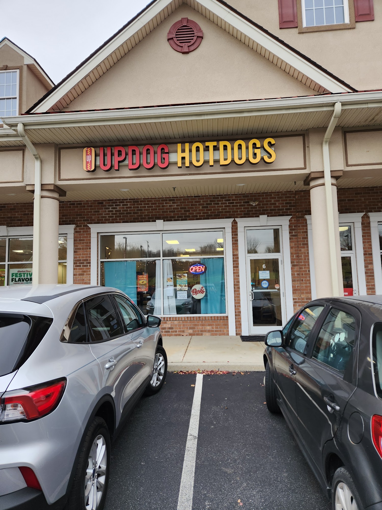 UpDog Hot Dogs Menu