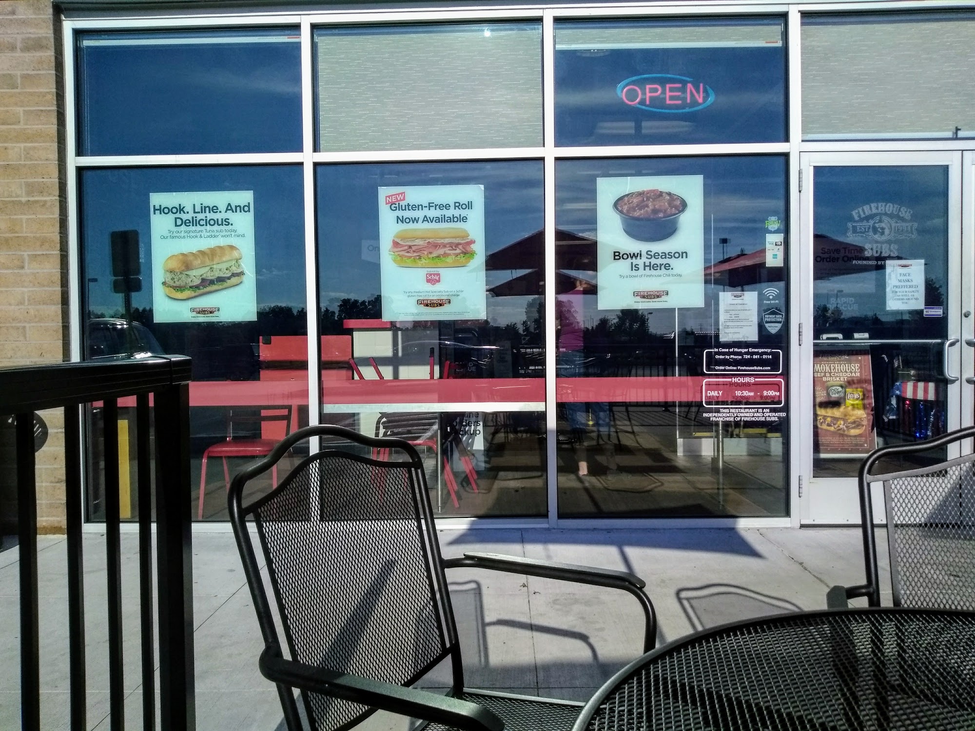 Firehouse Subs Butler Crossing Menu