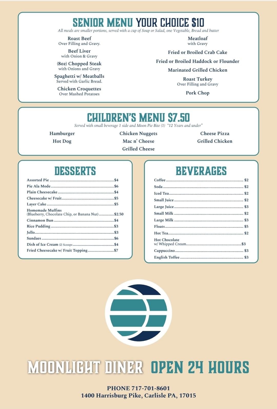 Moonlight diner carlisle menu reviews 66 photos restaurantji