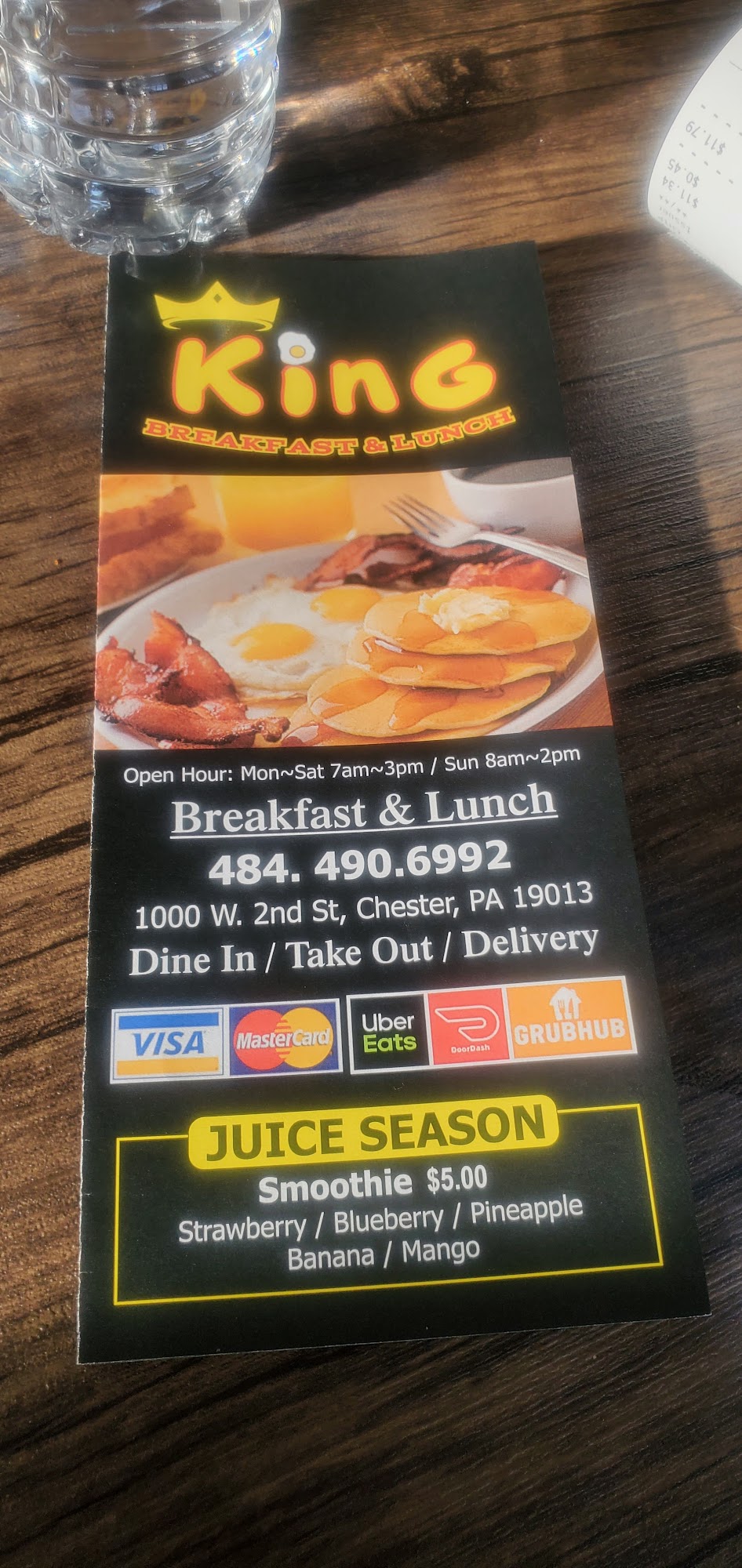 King Breakfast & Lunch - King Wings & Seafood Menu