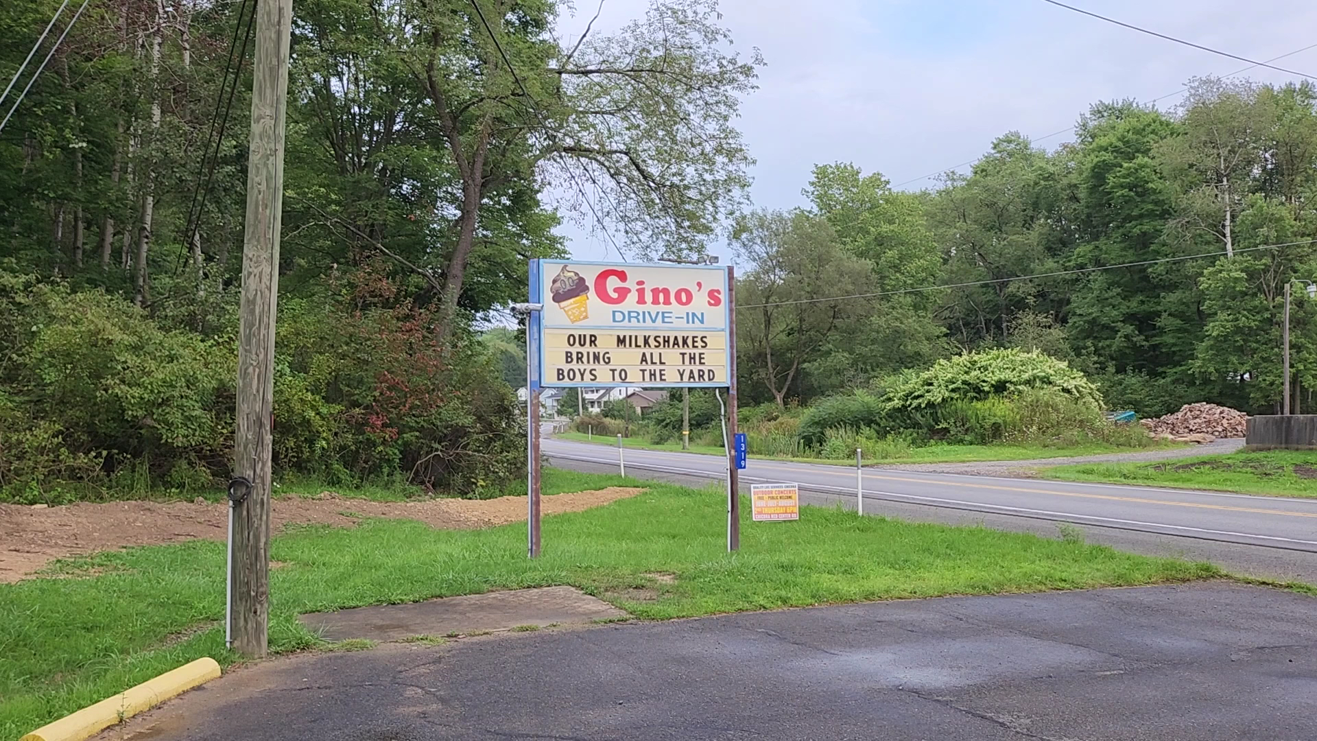 Gino's Ice Cream Stand Menu