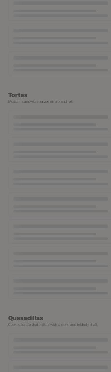 La Mexicana Deli Grocery Menu