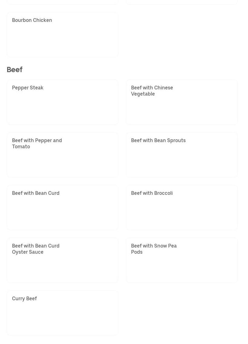Number One Kitchen Menu