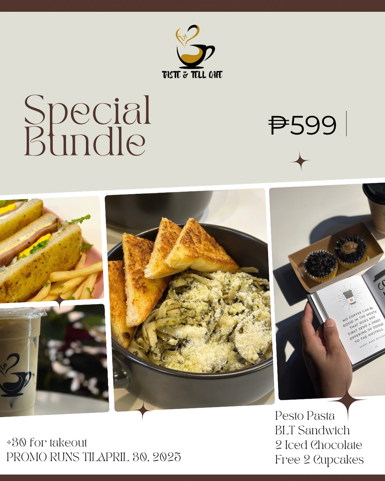 Taste & Tell Cafe Menu