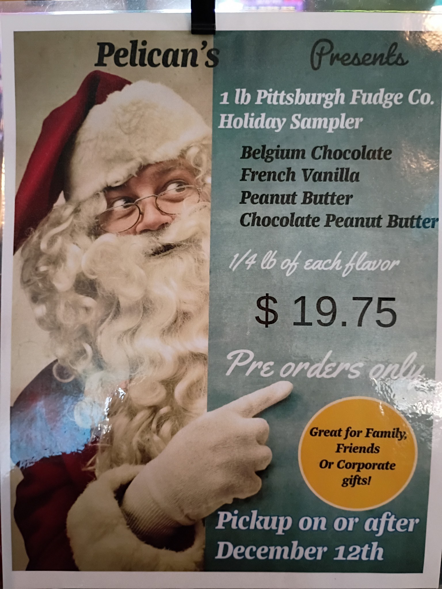 Pelican Landing III Menu