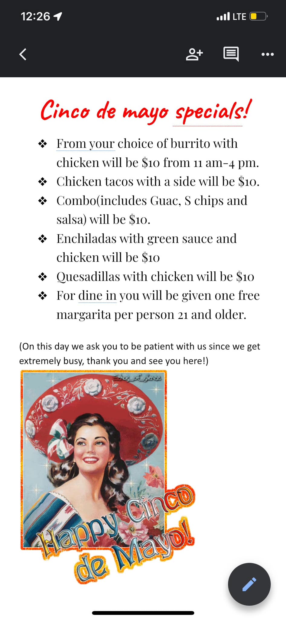 Photo credit: Facebook